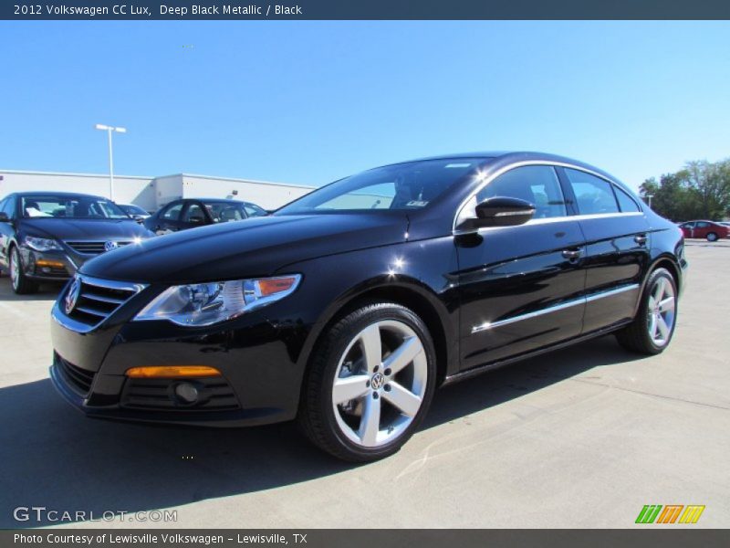 Deep Black Metallic / Black 2012 Volkswagen CC Lux