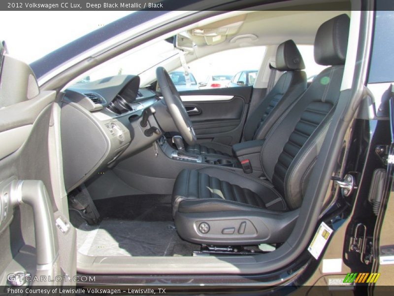 Deep Black Metallic / Black 2012 Volkswagen CC Lux