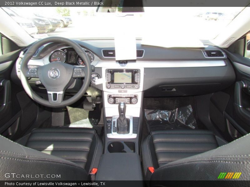 Deep Black Metallic / Black 2012 Volkswagen CC Lux