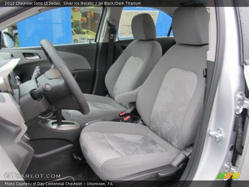  2012 Sonic LS Sedan Jet Black/Dark Titanium Interior