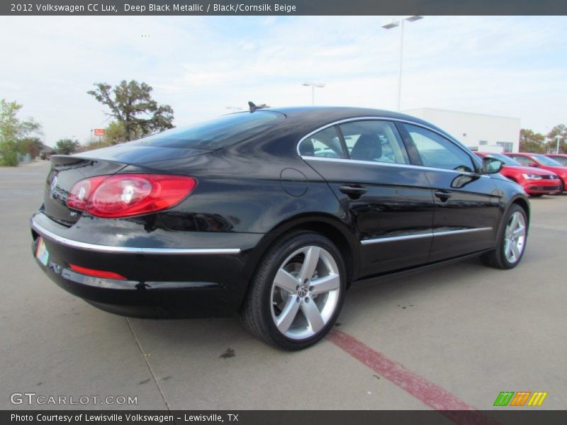 Deep Black Metallic / Black/Cornsilk Beige 2012 Volkswagen CC Lux