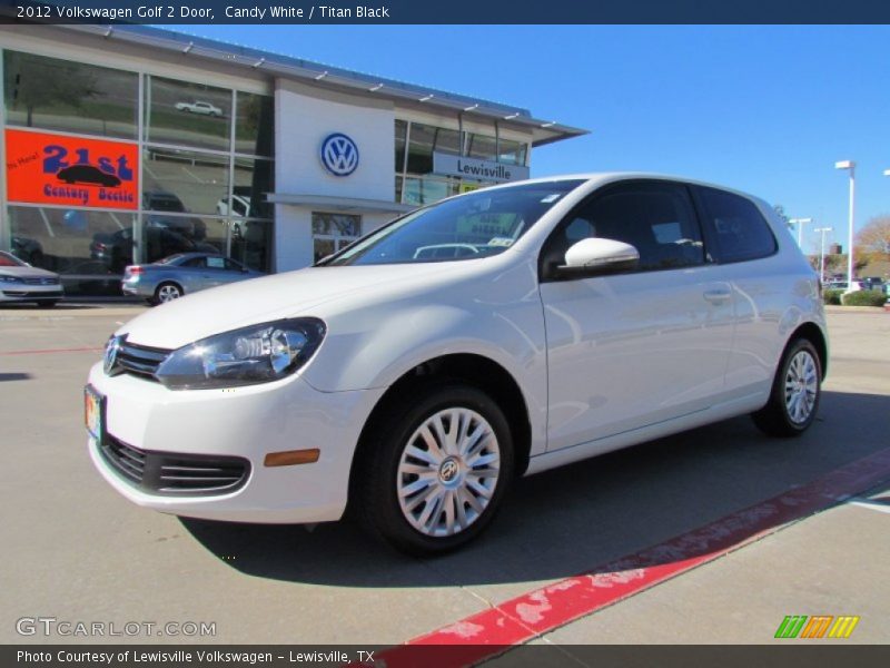 Candy White / Titan Black 2012 Volkswagen Golf 2 Door