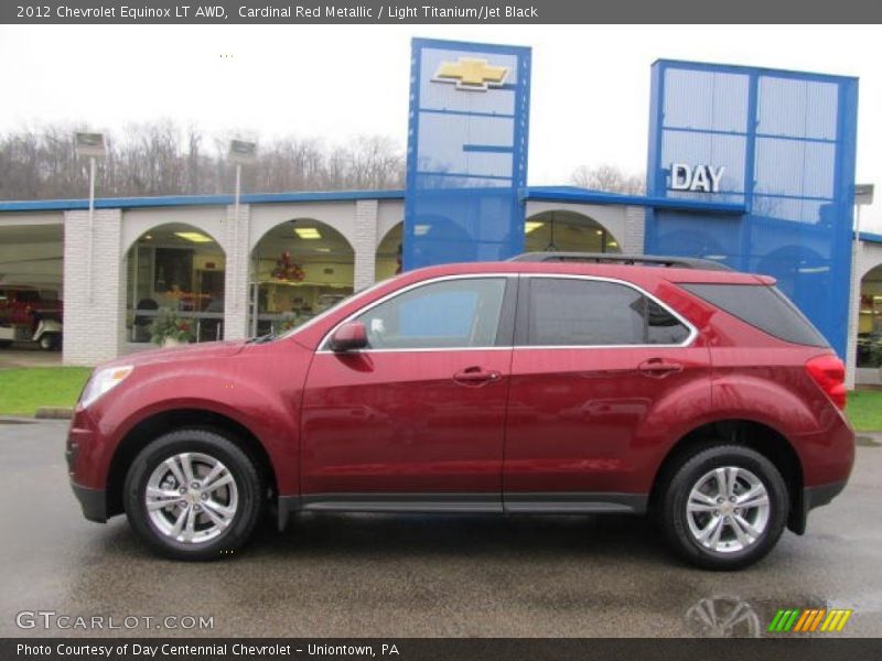 Cardinal Red Metallic / Light Titanium/Jet Black 2012 Chevrolet Equinox LT AWD