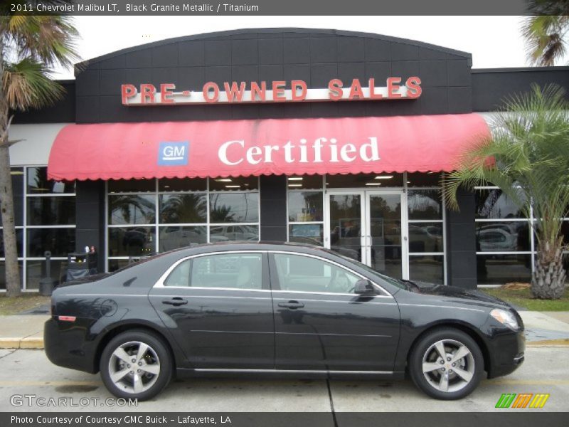 Black Granite Metallic / Titanium 2011 Chevrolet Malibu LT