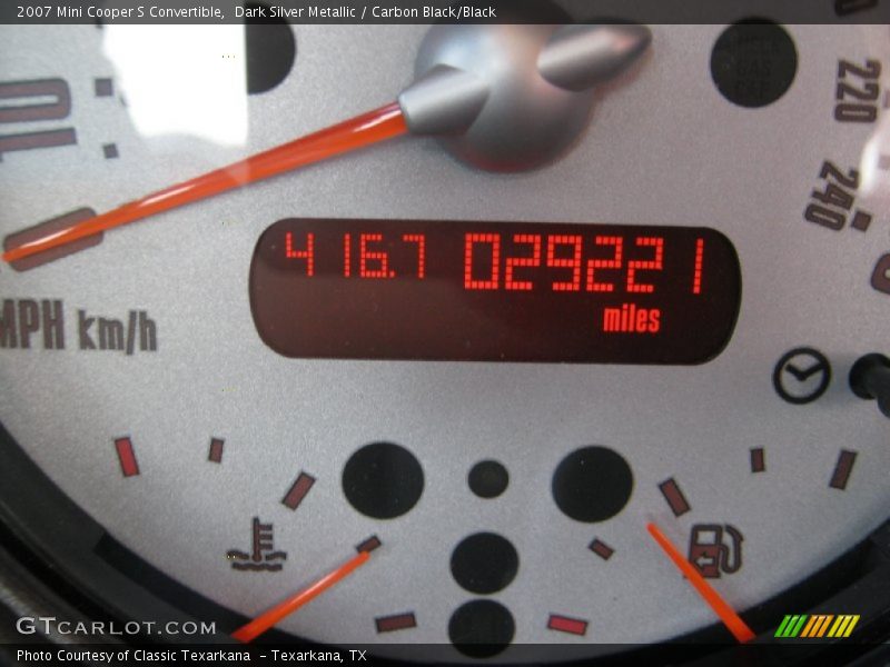 Dark Silver Metallic / Carbon Black/Black 2007 Mini Cooper S Convertible