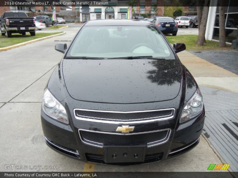 Black Granite Metallic / Titanium 2011 Chevrolet Malibu LT