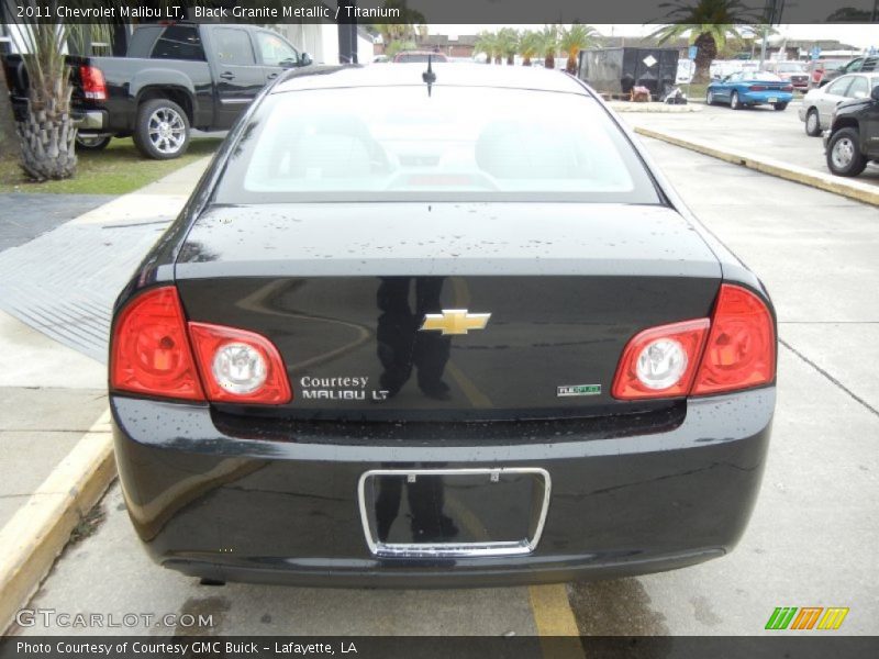Black Granite Metallic / Titanium 2011 Chevrolet Malibu LT