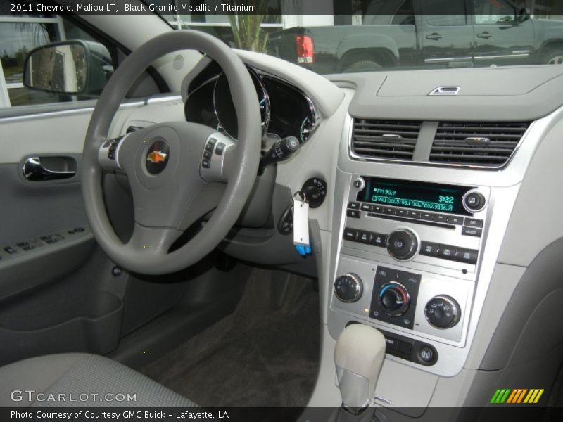 Black Granite Metallic / Titanium 2011 Chevrolet Malibu LT