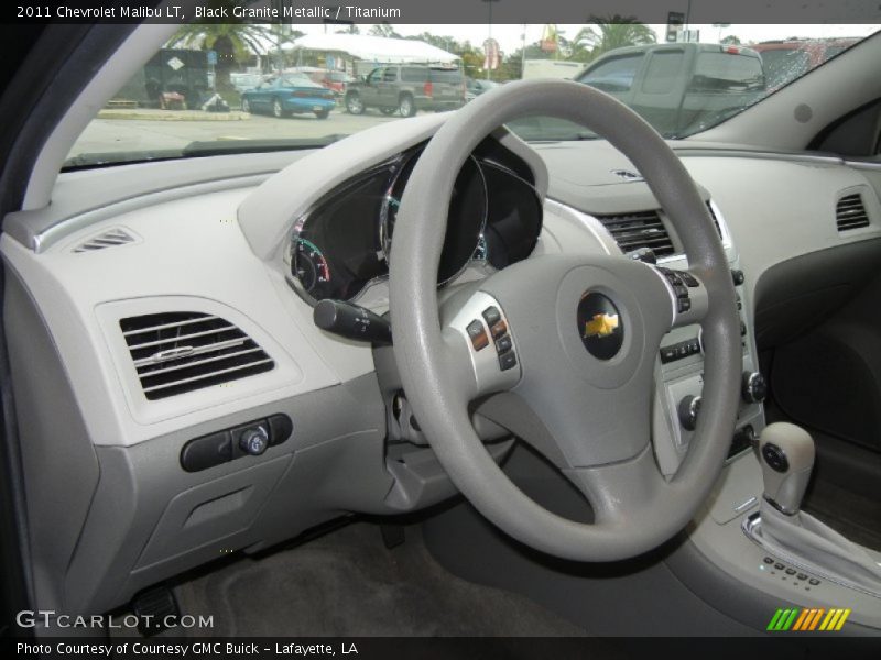 Black Granite Metallic / Titanium 2011 Chevrolet Malibu LT