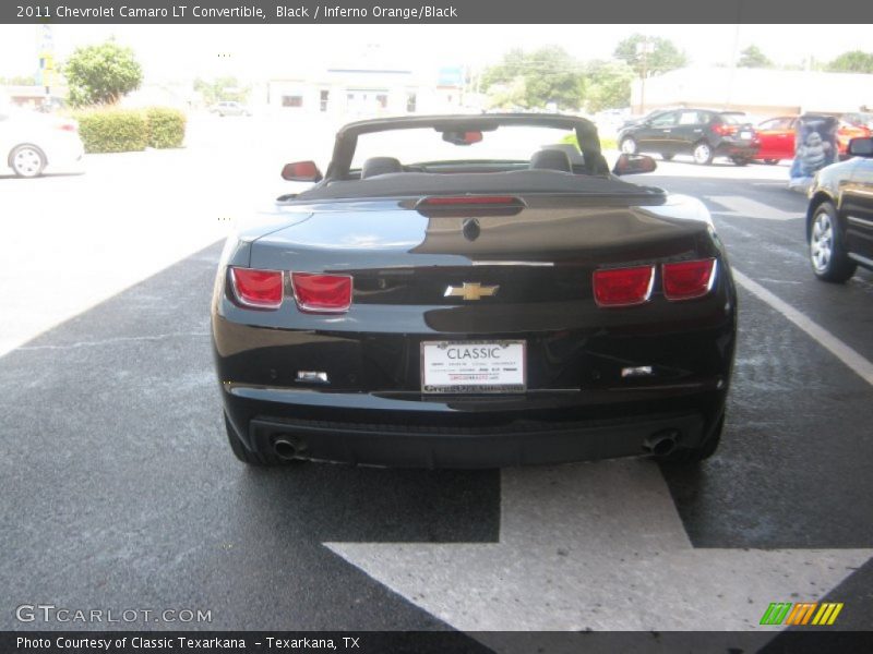 Black / Inferno Orange/Black 2011 Chevrolet Camaro LT Convertible