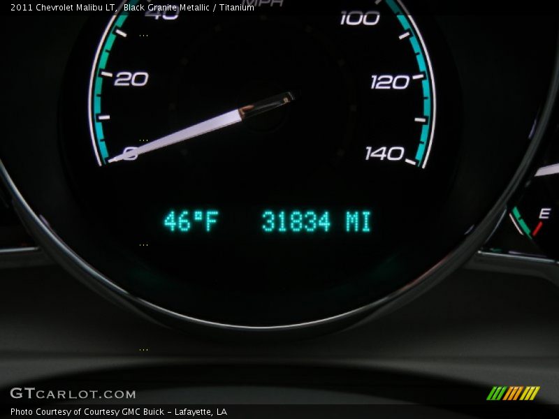 Black Granite Metallic / Titanium 2011 Chevrolet Malibu LT