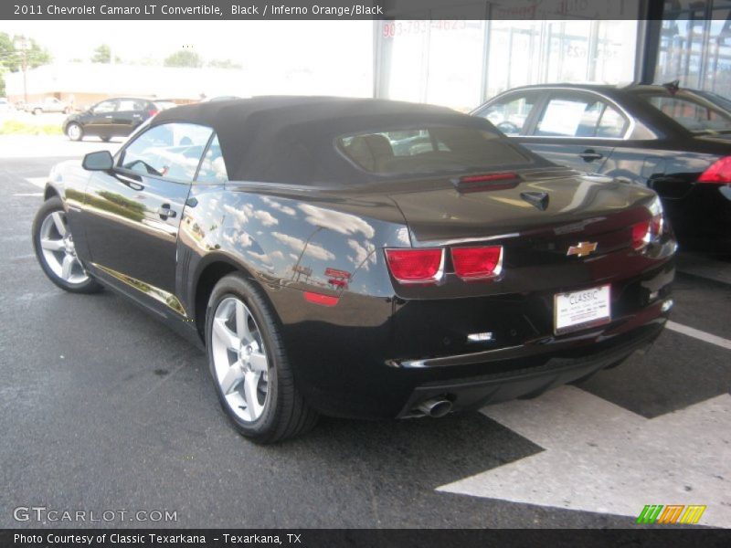 Black / Inferno Orange/Black 2011 Chevrolet Camaro LT Convertible