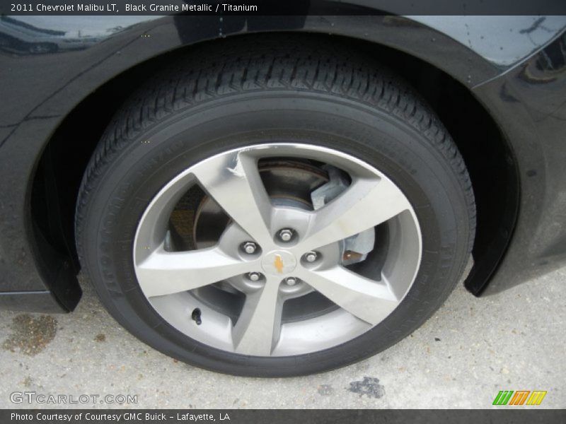 Black Granite Metallic / Titanium 2011 Chevrolet Malibu LT