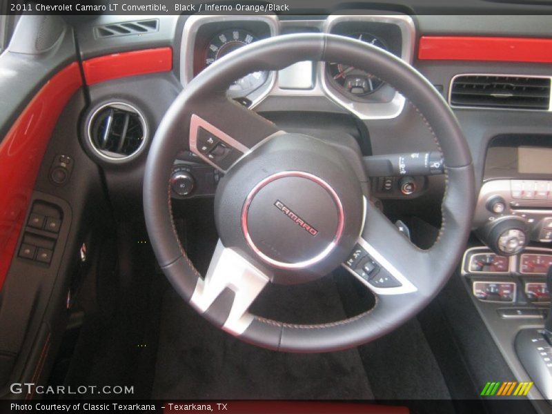 Black / Inferno Orange/Black 2011 Chevrolet Camaro LT Convertible