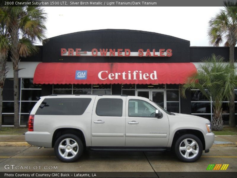 Silver Birch Metallic / Light Titanium/Dark Titanium 2008 Chevrolet Suburban 1500 LTZ