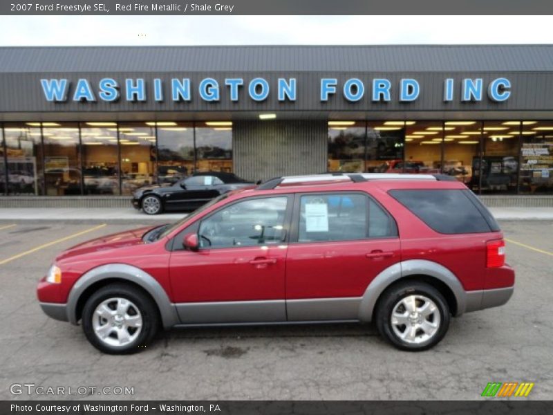 Red Fire Metallic / Shale Grey 2007 Ford Freestyle SEL