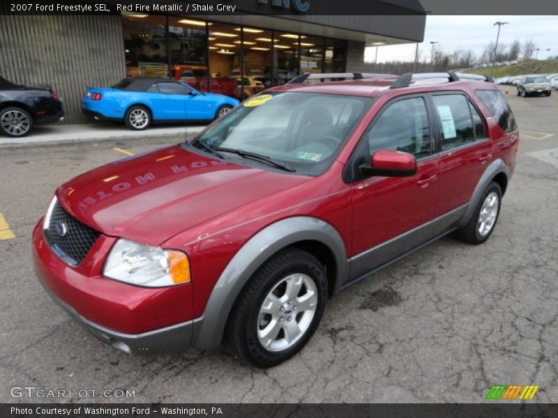 Red Fire Metallic / Shale Grey 2007 Ford Freestyle SEL