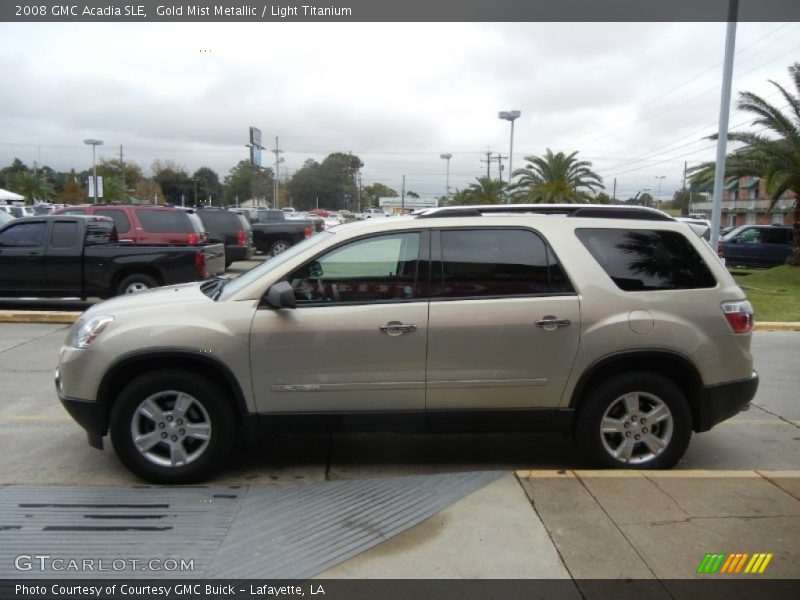 Gold Mist Metallic / Light Titanium 2008 GMC Acadia SLE