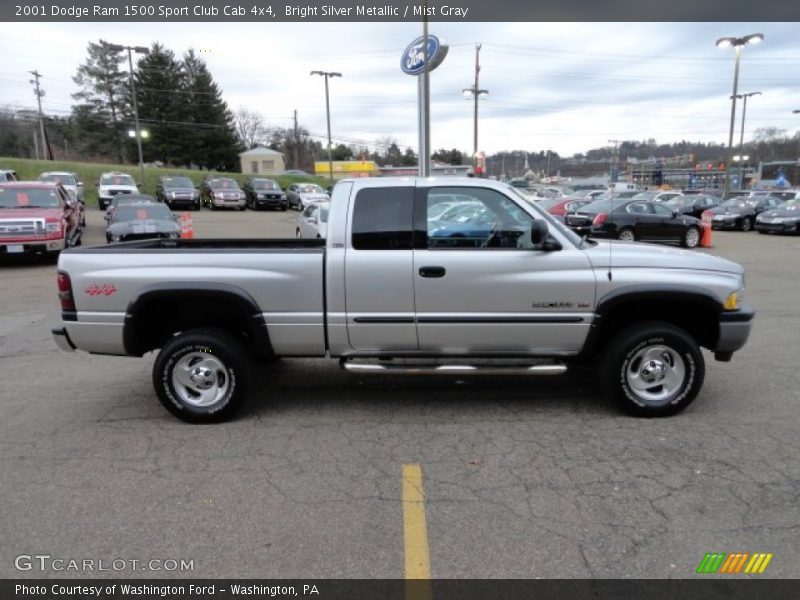  2001 Ram 1500 Sport Club Cab 4x4 Bright Silver Metallic