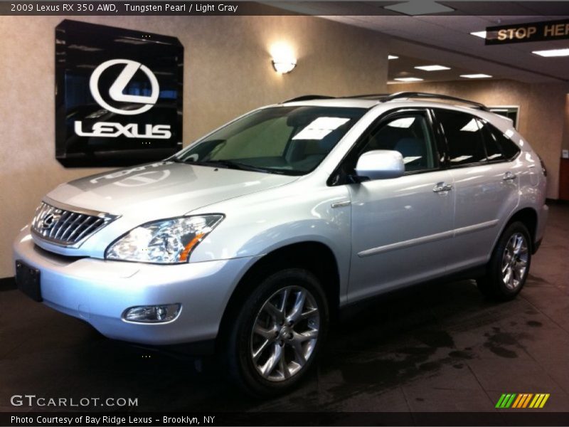 Tungsten Pearl / Light Gray 2009 Lexus RX 350 AWD