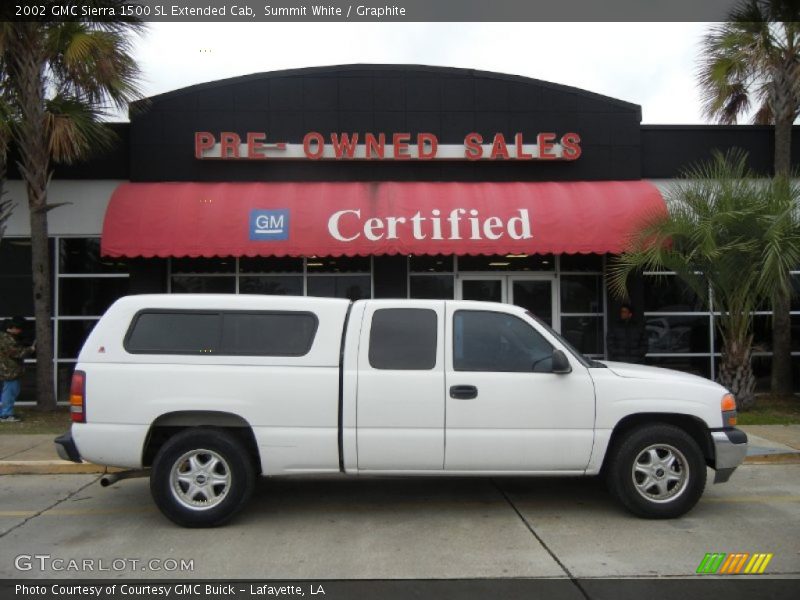 Summit White / Graphite 2002 GMC Sierra 1500 SL Extended Cab