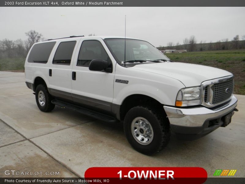 Oxford White / Medium Parchment 2003 Ford Excursion XLT 4x4