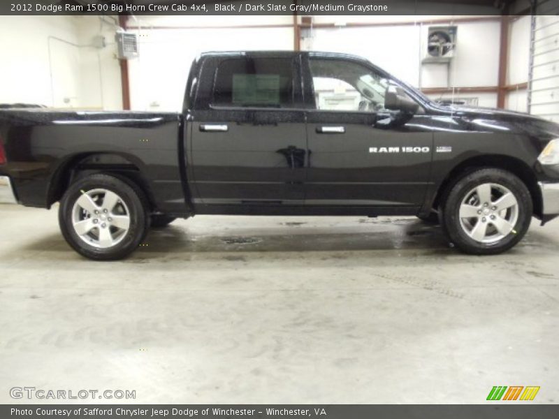 Black / Dark Slate Gray/Medium Graystone 2012 Dodge Ram 1500 Big Horn Crew Cab 4x4