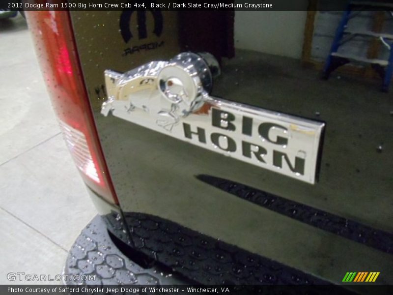 Black / Dark Slate Gray/Medium Graystone 2012 Dodge Ram 1500 Big Horn Crew Cab 4x4
