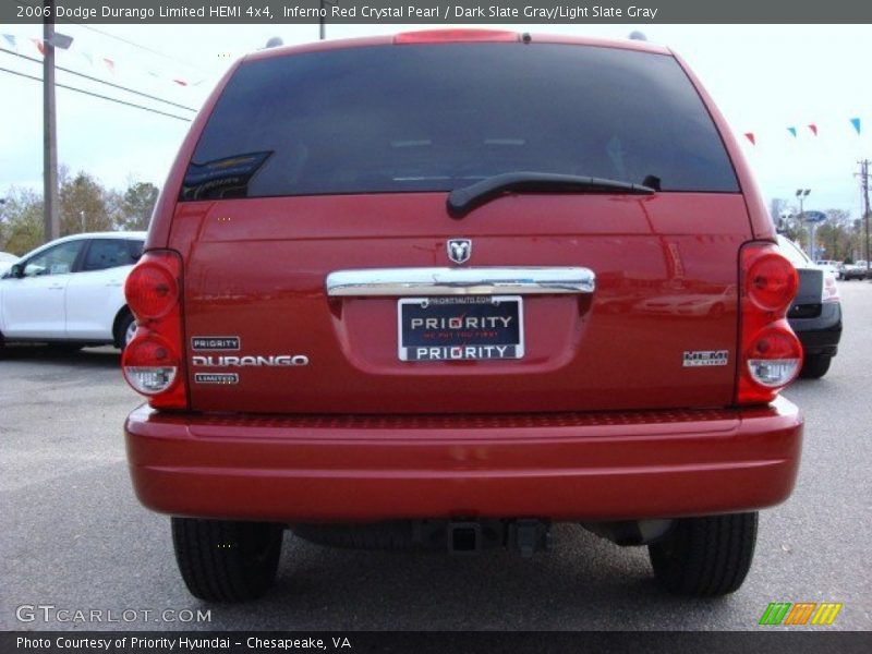 Inferno Red Crystal Pearl / Dark Slate Gray/Light Slate Gray 2006 Dodge Durango Limited HEMI 4x4