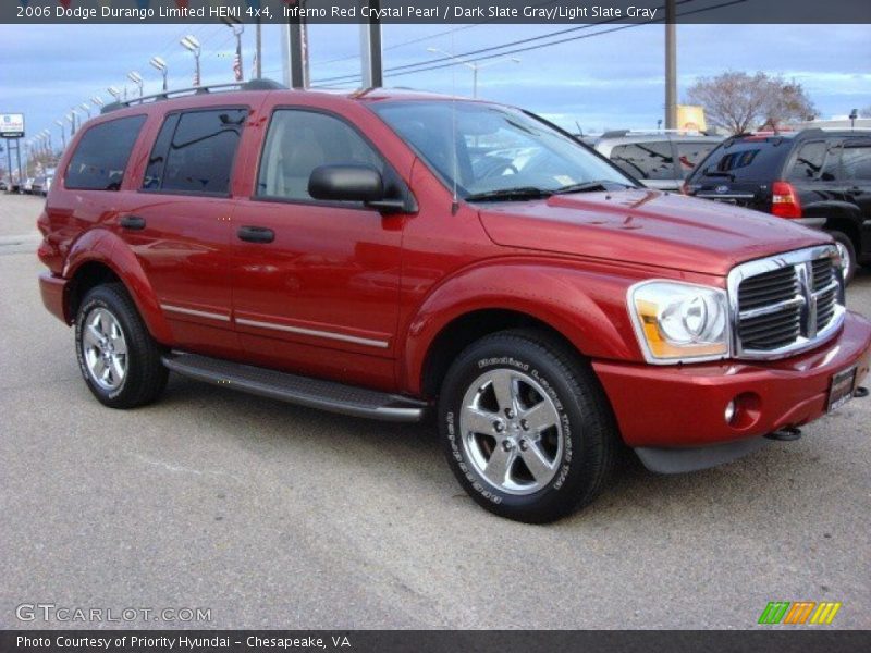 Inferno Red Crystal Pearl / Dark Slate Gray/Light Slate Gray 2006 Dodge Durango Limited HEMI 4x4