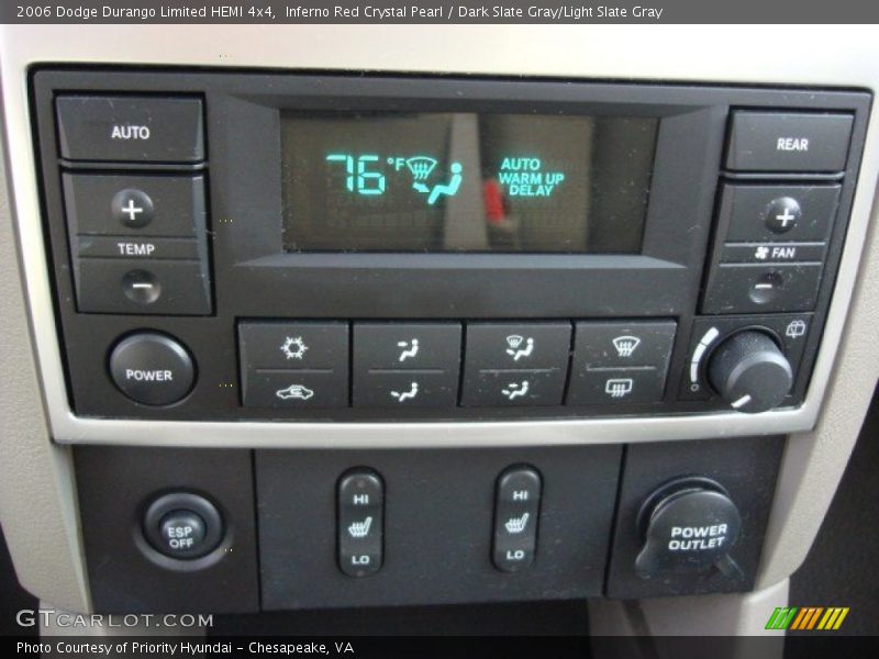 Controls of 2006 Durango Limited HEMI 4x4