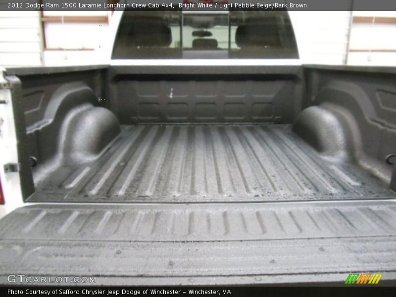 Bright White / Light Pebble Beige/Bark Brown 2012 Dodge Ram 1500 Laramie Longhorn Crew Cab 4x4