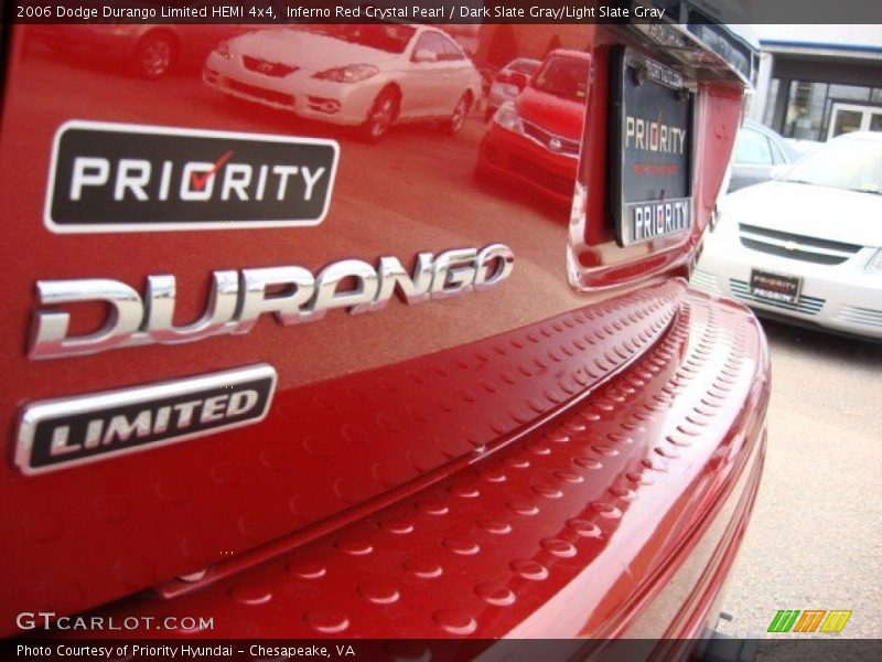 Inferno Red Crystal Pearl / Dark Slate Gray/Light Slate Gray 2006 Dodge Durango Limited HEMI 4x4