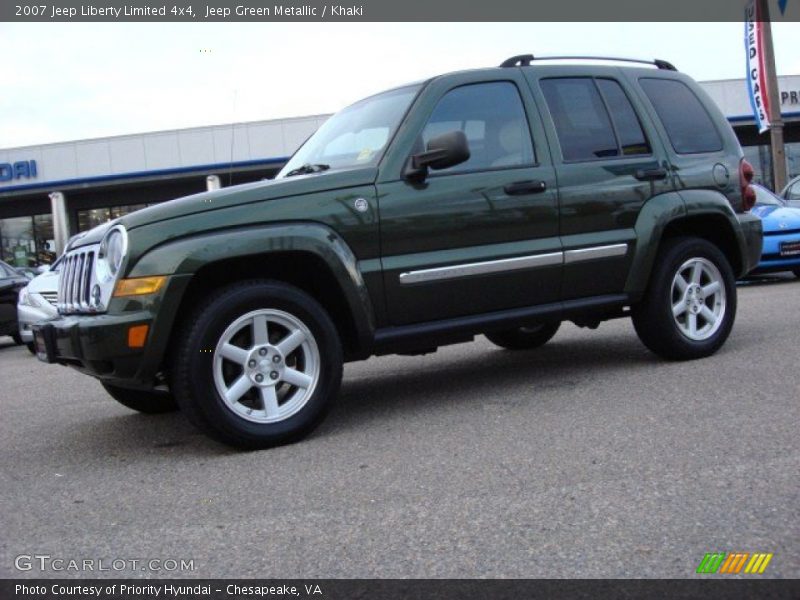 Jeep Green Metallic / Khaki 2007 Jeep Liberty Limited 4x4