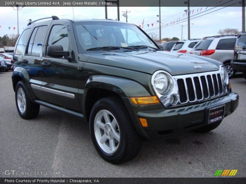 Jeep Green Metallic / Khaki 2007 Jeep Liberty Limited 4x4