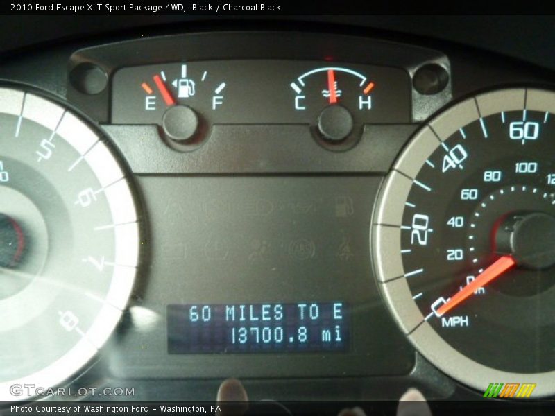 Black / Charcoal Black 2010 Ford Escape XLT Sport Package 4WD