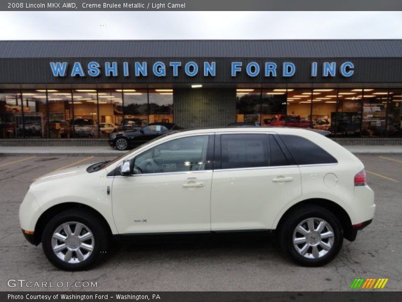 Creme Brulee Metallic / Light Camel 2008 Lincoln MKX AWD