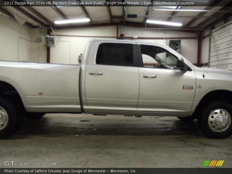 Bright Silver Metallic / Dark Slate/Medium Graystone 2012 Dodge Ram 3500 HD Big Horn Crew Cab 4x4 Dually