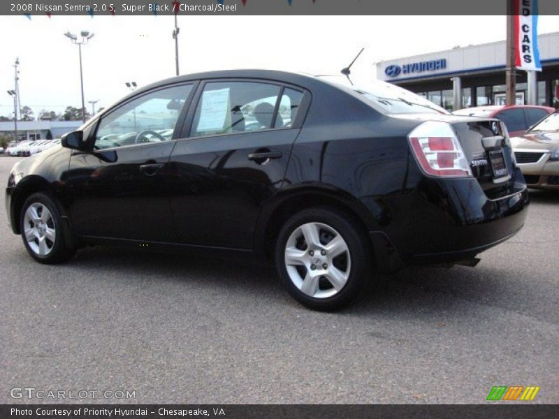 Super Black / Charcoal/Steel 2008 Nissan Sentra 2.0 S