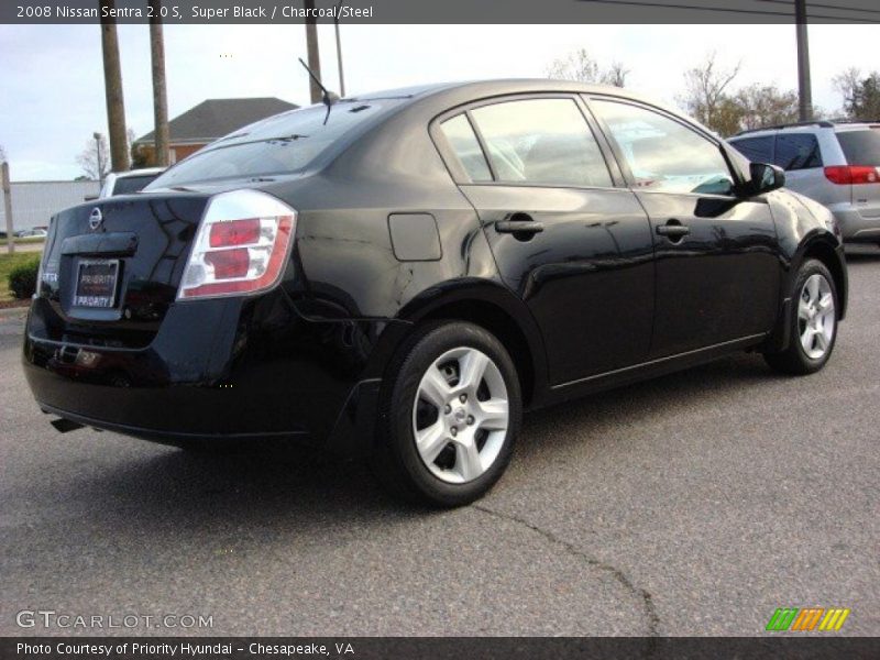 Super Black / Charcoal/Steel 2008 Nissan Sentra 2.0 S
