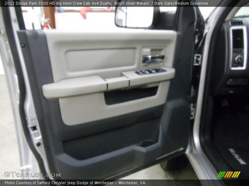 Bright Silver Metallic / Dark Slate/Medium Graystone 2012 Dodge Ram 3500 HD Big Horn Crew Cab 4x4 Dually
