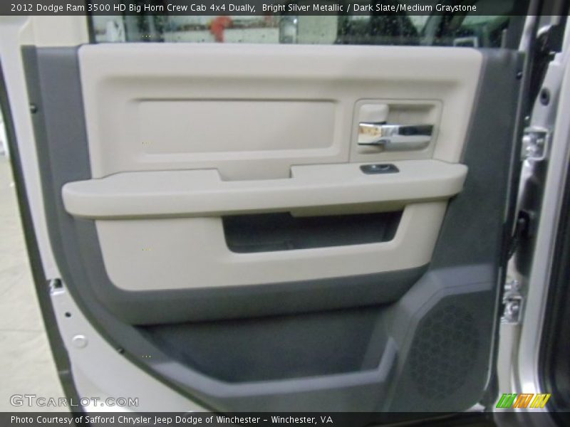 Bright Silver Metallic / Dark Slate/Medium Graystone 2012 Dodge Ram 3500 HD Big Horn Crew Cab 4x4 Dually