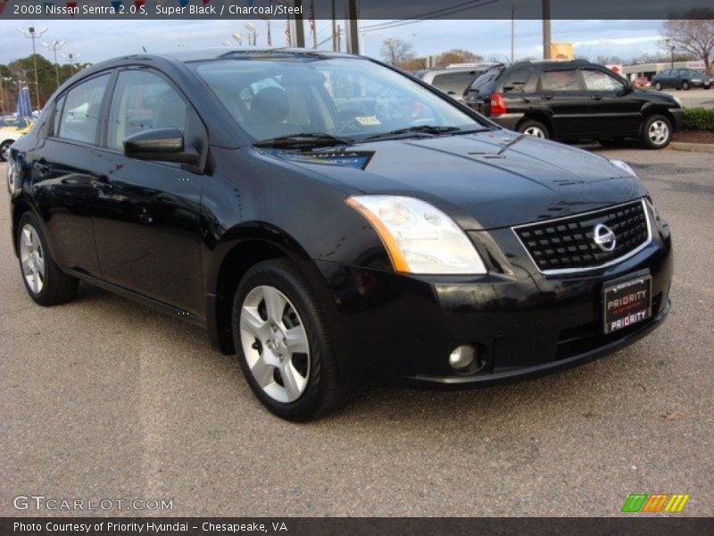Super Black / Charcoal/Steel 2008 Nissan Sentra 2.0 S
