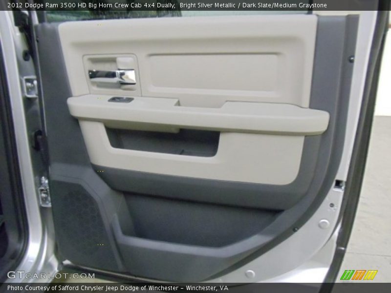 Bright Silver Metallic / Dark Slate/Medium Graystone 2012 Dodge Ram 3500 HD Big Horn Crew Cab 4x4 Dually