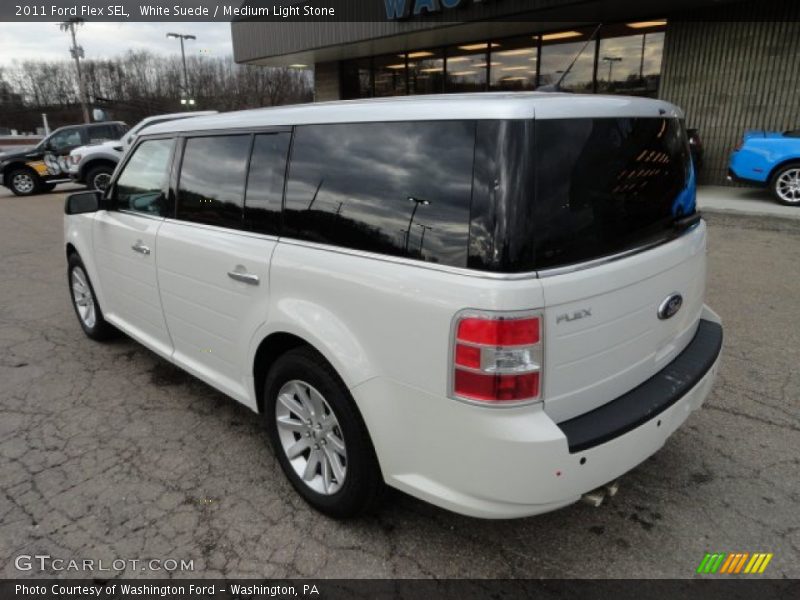 White Suede / Medium Light Stone 2011 Ford Flex SEL