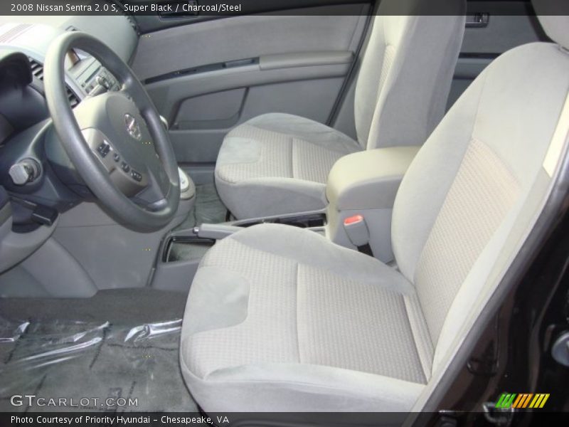 Super Black / Charcoal/Steel 2008 Nissan Sentra 2.0 S