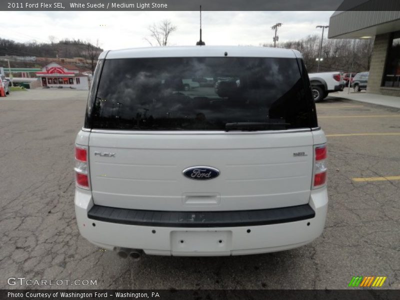 White Suede / Medium Light Stone 2011 Ford Flex SEL