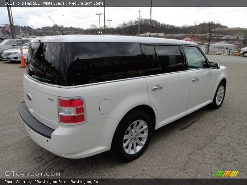 White Suede / Medium Light Stone 2011 Ford Flex SEL