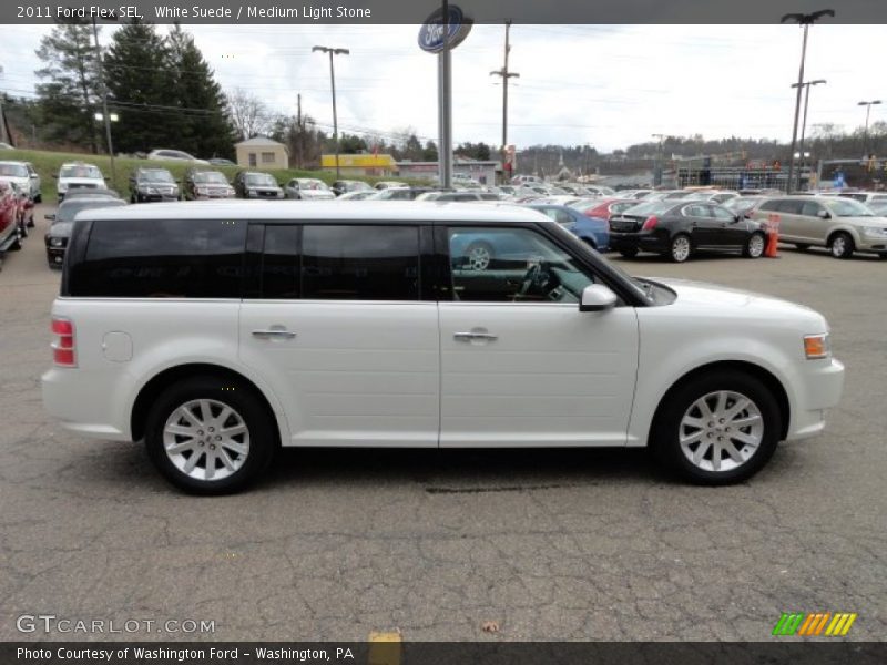 White Suede / Medium Light Stone 2011 Ford Flex SEL