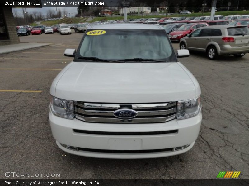 White Suede / Medium Light Stone 2011 Ford Flex SEL